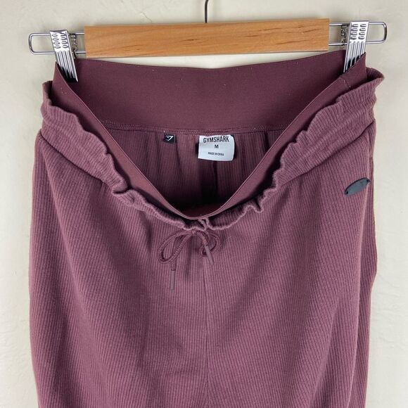 Gymshark Ribbed Studio Jogger Pants - Winter Berry - Picture 8 of 8